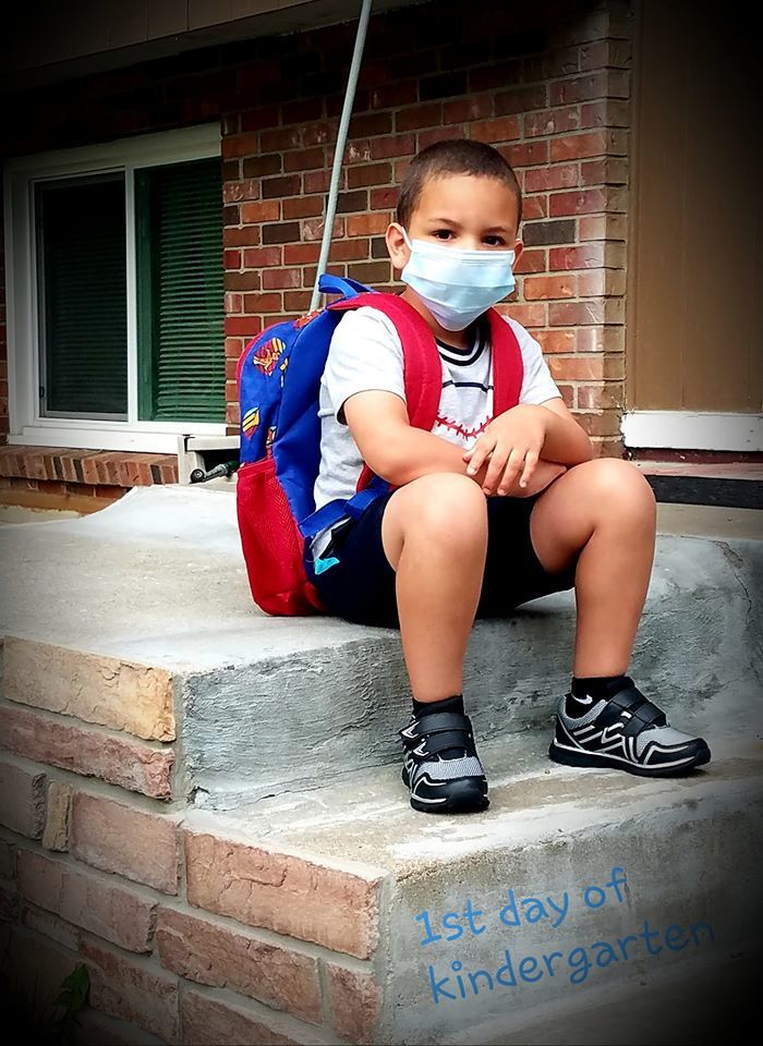 Alexander 1st day Kindergarten Belmont